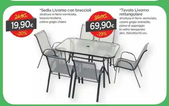 DPiù Sedia Livorno Con Braccioli offerta