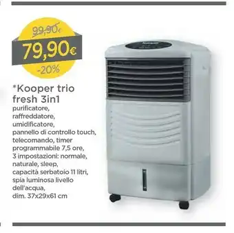 DPiù Kooper Trio Fresh 3in1 offerta