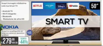 Portobello Nokia Smart tv une50gv210i 50" uhd con sistema operativo android offerta
