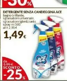Doro Supermercati Ace Candeggina offerta