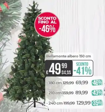 Portobello Bellamonte albero 150 cm offerta