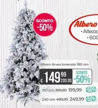 Albero Arves innevato 180 cm