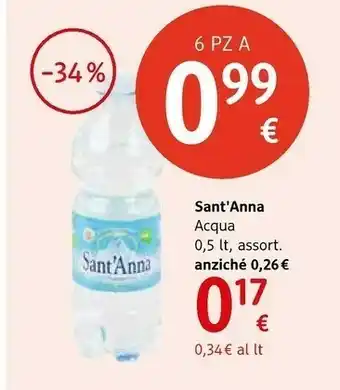 dm drogerie markt Sant'anna Acqua Sant'Anna offerta