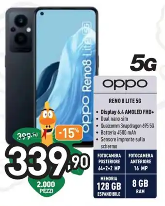 Unieuro Oppo Reno 8 Lite 5G offerta