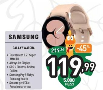 Unieuro Samsung Galaxy Watch4 offerta