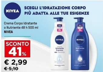 Iper La Grande Nivea Crema corpo offerta