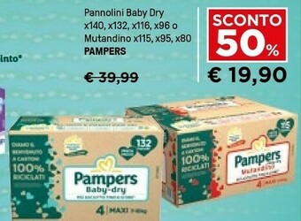 Iper La Grande Pampers Baby Dry offerta