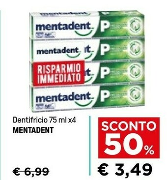 Iper La Grande Mentadent Dentifricio offerta