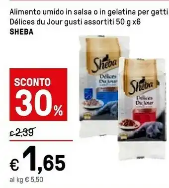 Iper La Grande Sheba Alimento Umido In Salsa Délices Du Jour offerta