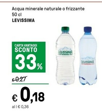 Iper La Grande Levissima Acqua Minerale Naturale offerta