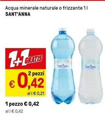 Iper La Grande Sant'anna Acqua Minerale Naturale offerta