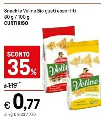 Iper La Grande Curtiriso Snack Le Veline Bio offerta