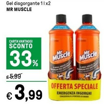 Iper La Grande Mr muscle Gel Disgorgante offerta