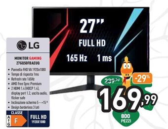 LG Monitor Gaming 27GQ50FBAEUQ