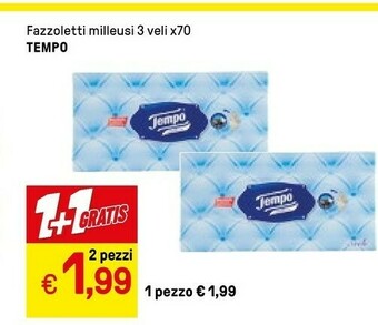 Iper La Grande Tempo Fazzoletti Milleusi 3 Veli X70 offerta