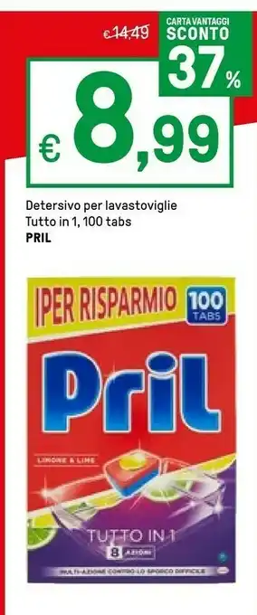 Iper La Grande Pril Detersivo Per Lavastoviglie offerta