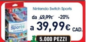 Unieuro Nintendo Switch Sports offerta