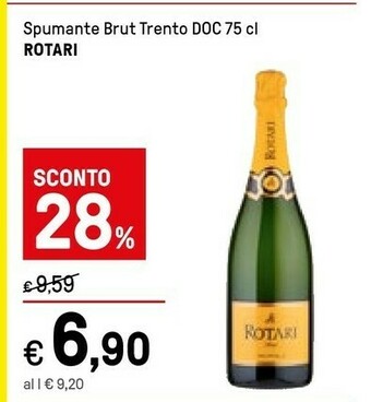 Iper La Grande Rotari Spumante Brut Trento Doc offerta
