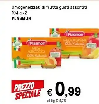 Iper La Grande Plasmon Omogeneizzati Di Frutta Mela Agrumi offerta