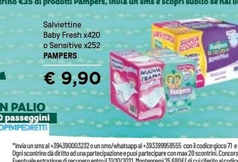 Iper La Grande Pampers Salviettine offerta