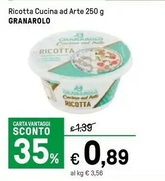 Iper La Grande Granarolo Ricotta 250 G(ml) offerta