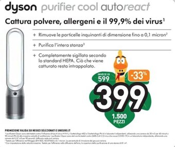 Unieuro dyson purifier cool autoreact offerta