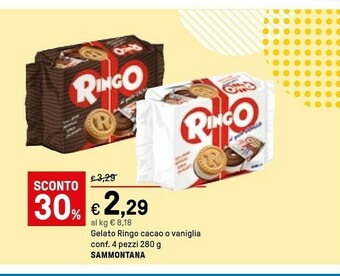 Iper La Grande Sammontana Gelato Ringo Cacao O Vaniglia offerta