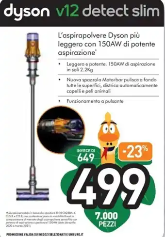 Unieuro dyson v12 detect slim offerta