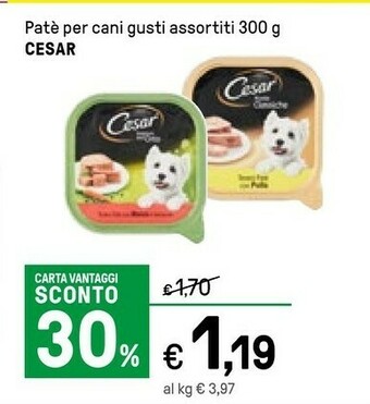 Iper La Grande Cesar Patè Per Cani offerta