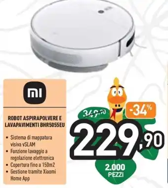 Unieuro MI Robot Aspirapolvere e Lavapavimenti BHR5055EU offerta
