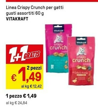 Iper La Grande Vitakraft Linea Crispy Crunch Per Gatti offerta
