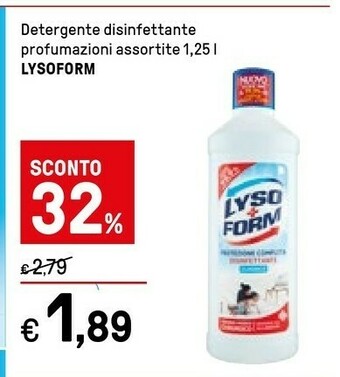 Iper La Grande Lysoform Detergente Disinfettante offerta