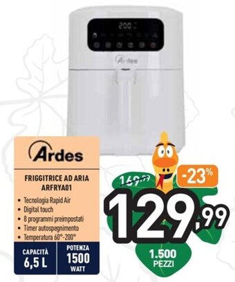 Unieuro Ardes Friggitrice Ad Aria ARFRYA01 offerta