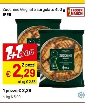 Iper La Grande Iper Zucchine Grigliate Surgelate offerta