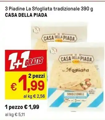 Iper La Grande Crm Casa Della Piada Piadine Sfogliata Tradizionale offerta