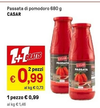 Iper La Grande Casar Tomata Passata Di Pomodoro 680 G(ml) offerta