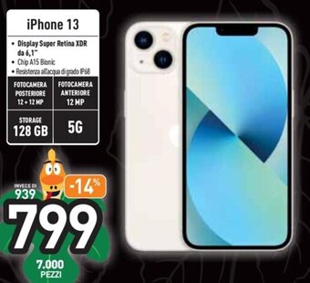 Unieuro iPhone 13 offerta