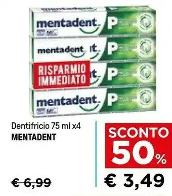 Iper La Grande Mentadent Dentifricio offerta