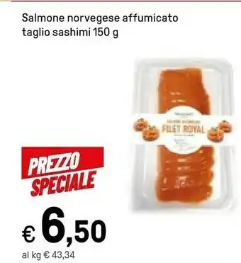 Iper La Grande Sockey Salmone Norvegese Affumicato Taglio Sashimi offerta