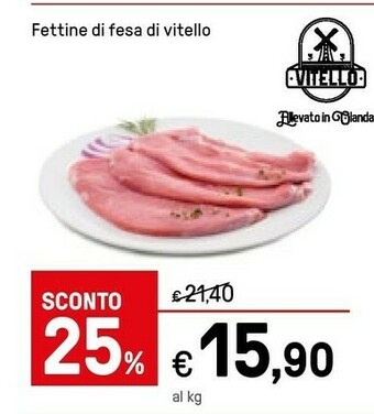 Iper La Grande Fettine Di Fesa Di Vitello offerta