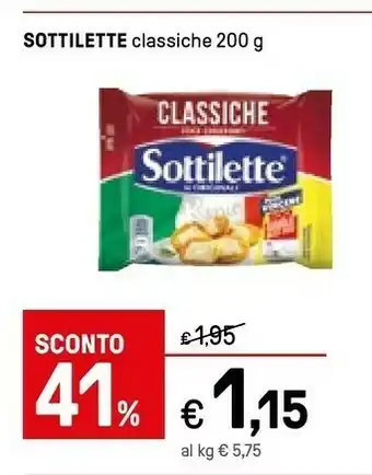 Iper La Grande Mondelez Sottilette Le Originali Classiche 200 G(ml) offerta