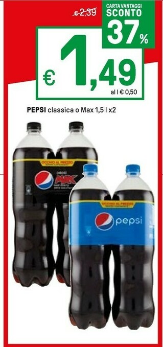 Iper La Grande Pepsi Classica O Max offerta