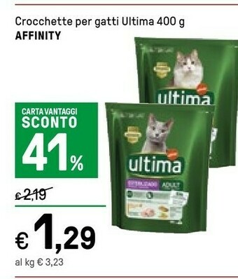 Iper La Grande Ultima Crocchette Per Gatti Affinity offerta