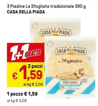 Iper La Grande Casa Della Piada 3 Piadine La Sfogliata Tradizionale offerta