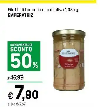 Iper La Grande Mareblu Emperatriz Filetti Ti Tonno In Olio Di Oliva offerta