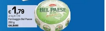 Iper La Grande Galbani Bel Paese 250 G(ml) offerta