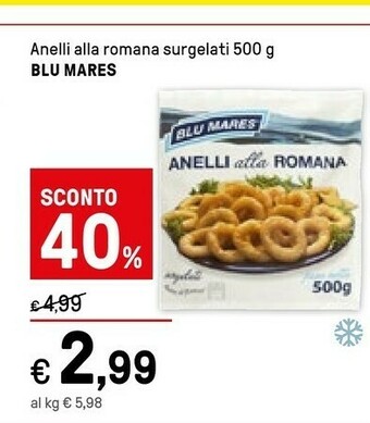 Blu Mares Anelli Alla Romana Surgelati 500 G