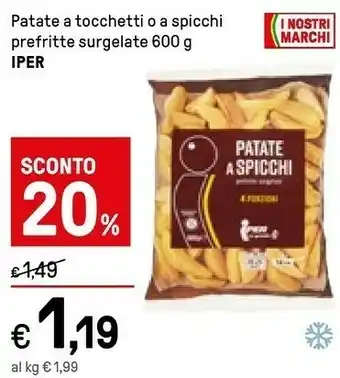 Iper La Grande Iper Patate A Spicchi offerta
