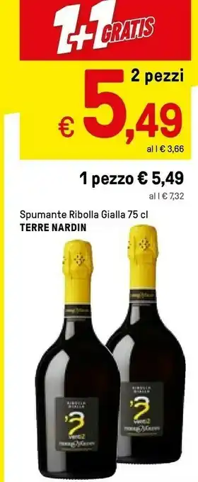Iper La Grande Terre Nardin Spumante Ribolla Gialla offerta