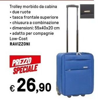 Iper La Grande Ravizzoni Trolley Morbido Da Cabina offerta